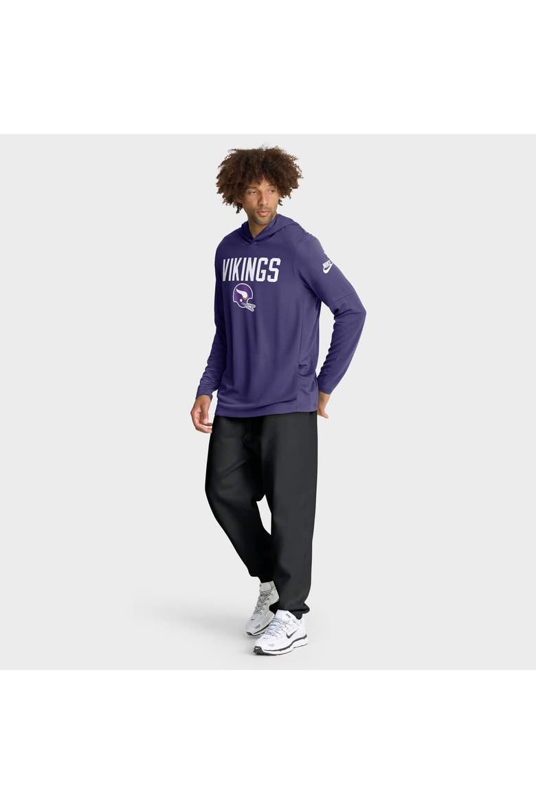 Men's Nike Purple Minnesota Vikings Alt Pack Pass Accuracy Performance Long Sleeve Hoodie T-Shirt, Alternate, color, Purple