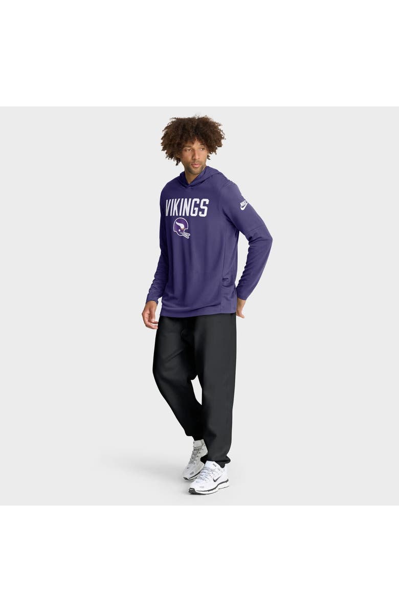 Nike Men's Nike Purple Minnesota Vikings Alt Pack Pass Accuracy Performance Long Sleeve Hoodie T-Shirt, Alternate, color, Purple
