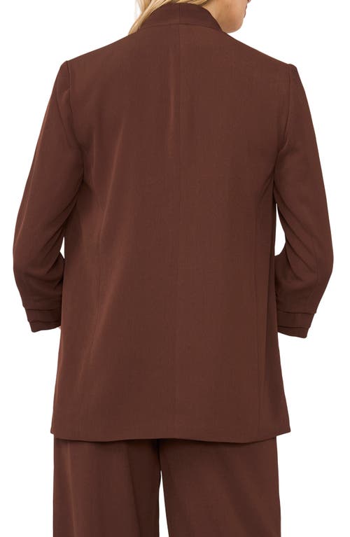 Halogenr Halogen(r) Open Front Blazer In Chicory Coffee