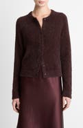 Vince Metallic Eyelash Cardigan