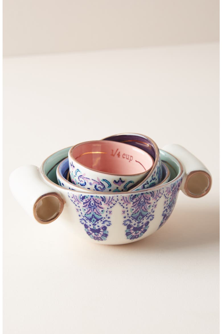 Anthropologie Lilia Measuring Cups, Alternate, color, BLUE
