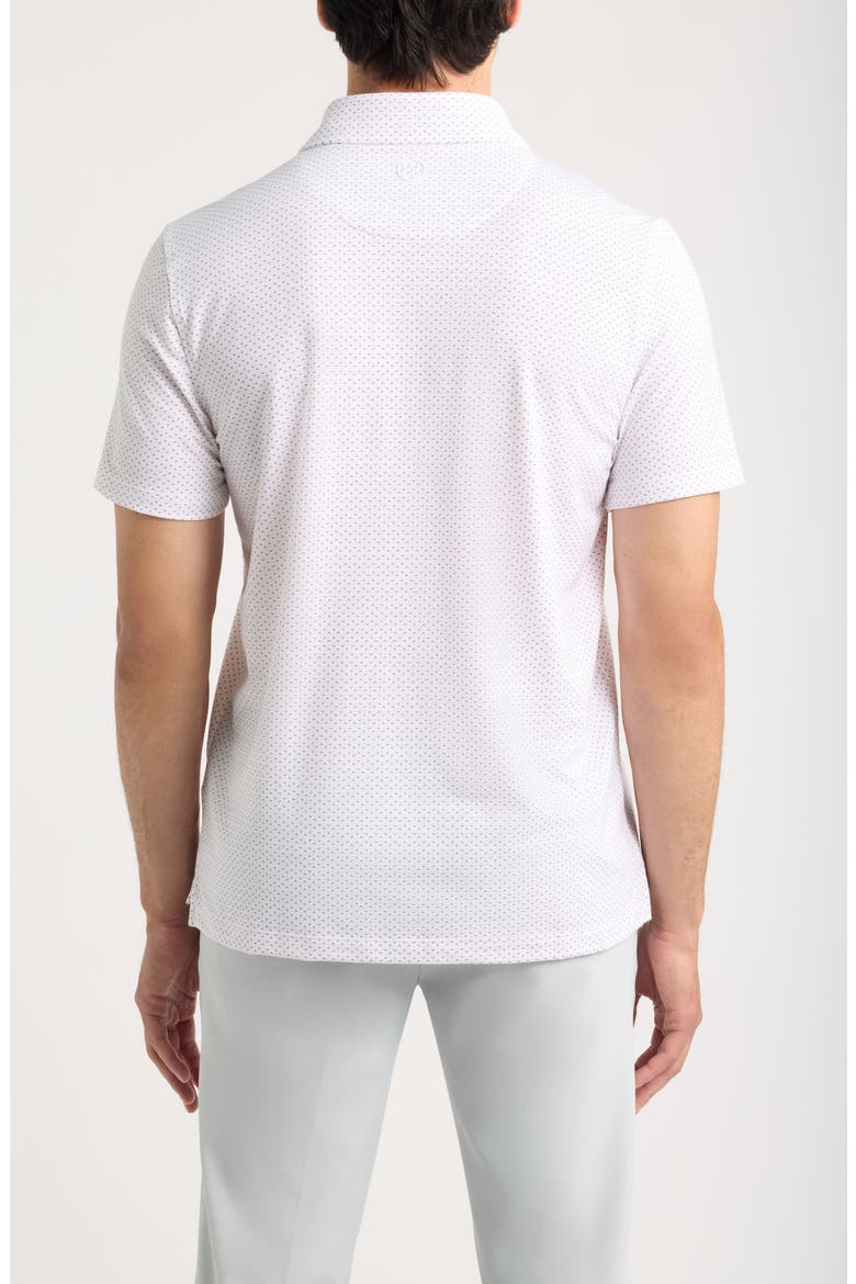All Play Spade Performance Polo, Alternate, color, SNOW / DARK PLUM