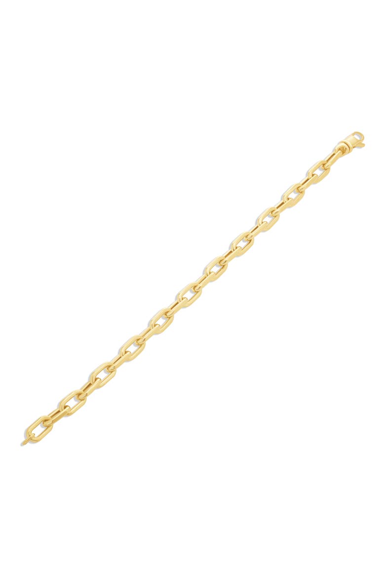 18k Gold Chain Bracelet, Main, color, YELLOW