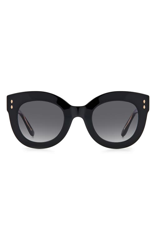 Isabel Marant 49mm Gradient Round Sunglasses in Black  product