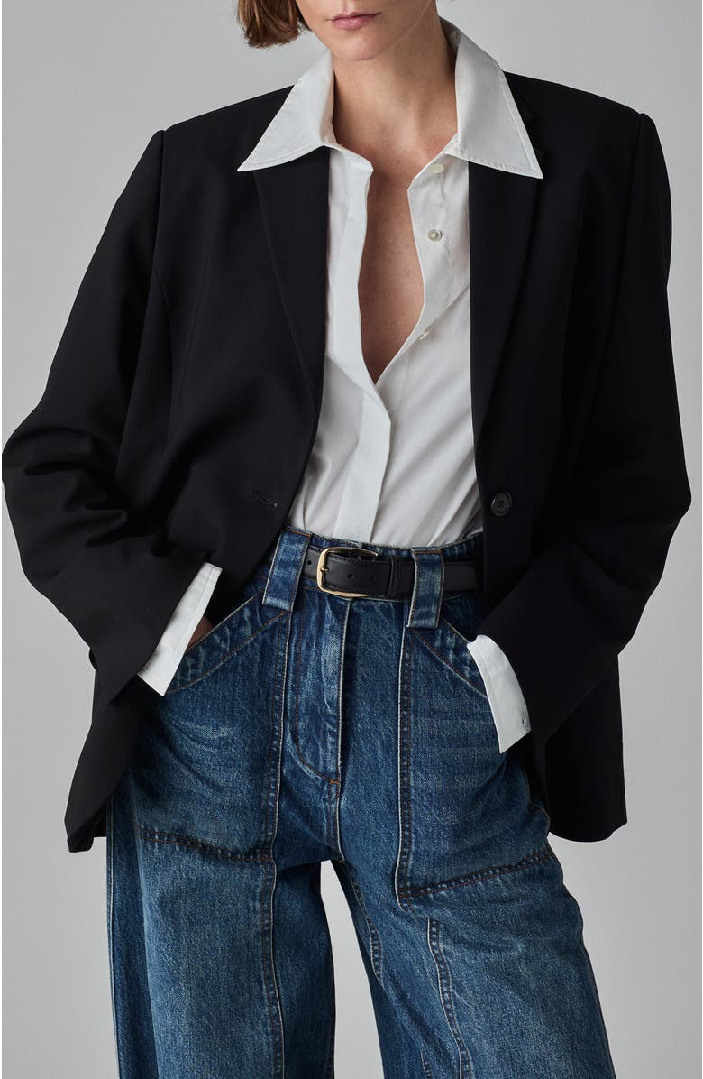 CO Boxy Jacket in Virgin Wool, Main, color, 