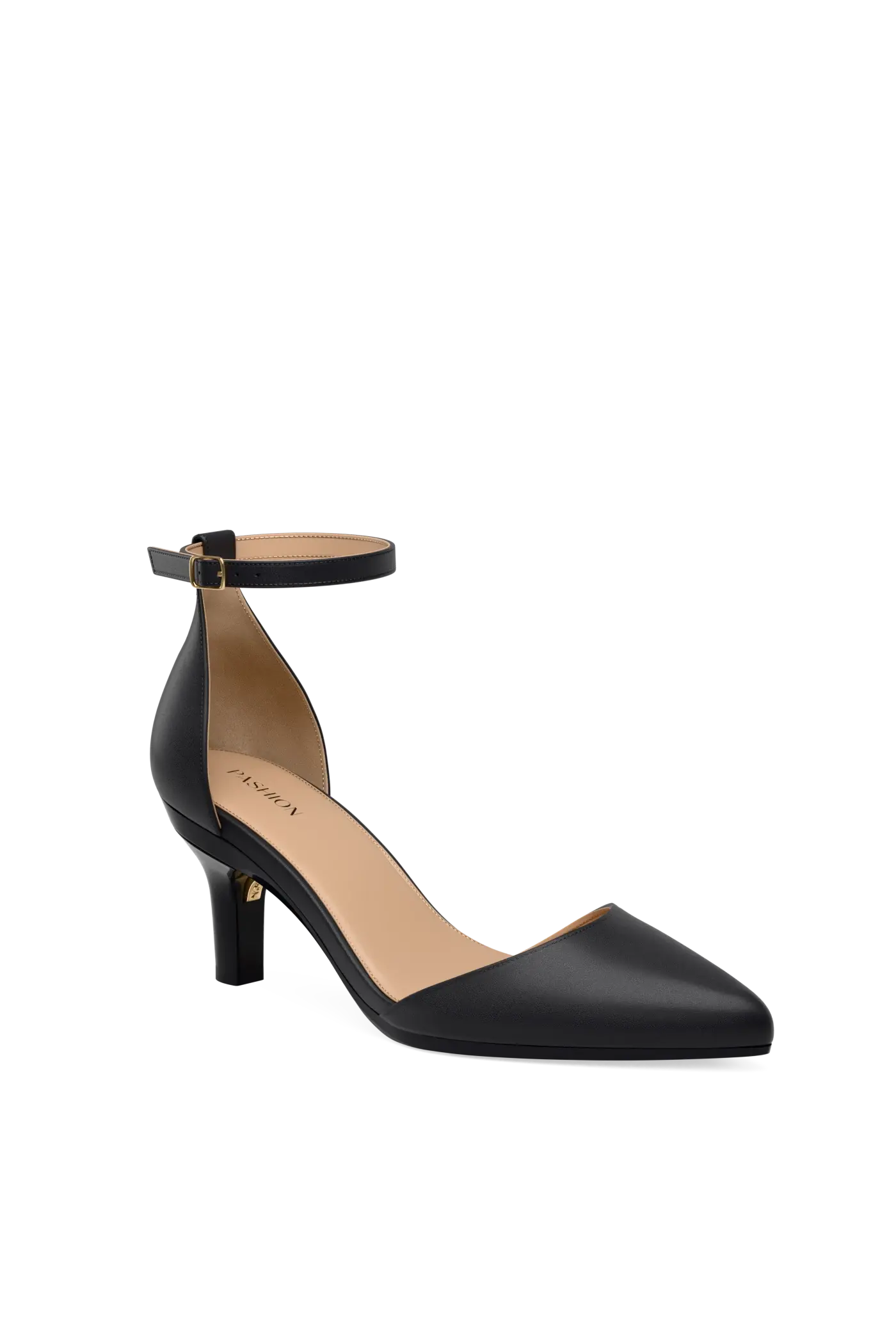 Pashion Footwear The D'Orsay 3" Stiletto Convertible Heel, Main, color, Coal Leather