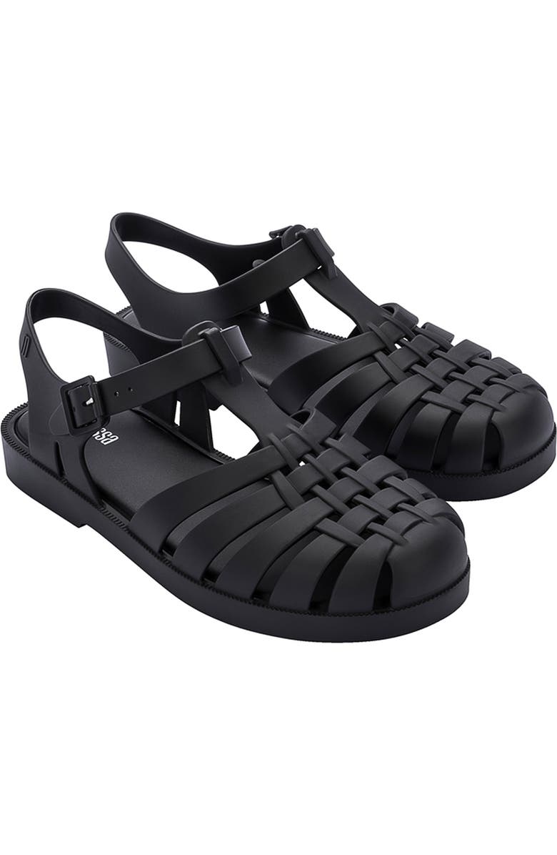 Melissa Possession Jelly Fisherman Sandal, Main, color, Black