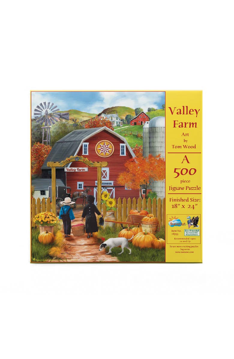 Sunsout Valley Farm 500 piece Jigsaw Puzzle for Adults, Alternate, color, Multicolor