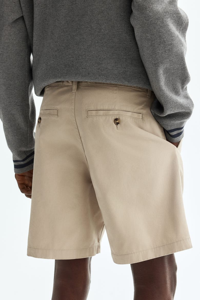 Relaxed Fit Chino Shorts, Alternate, color, Beige