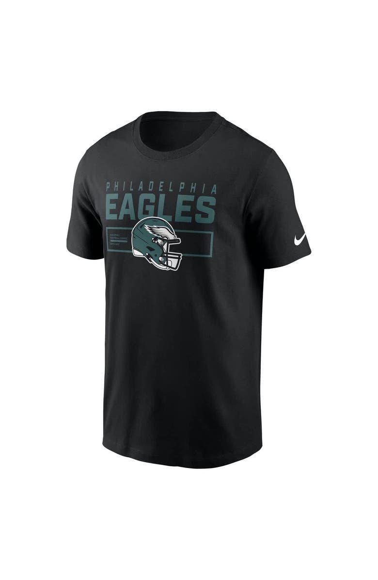 Nike Men's Nike Black Philadelphia Eagles Primetime Helmet Essential T-Shirt, Alternate, color, Black