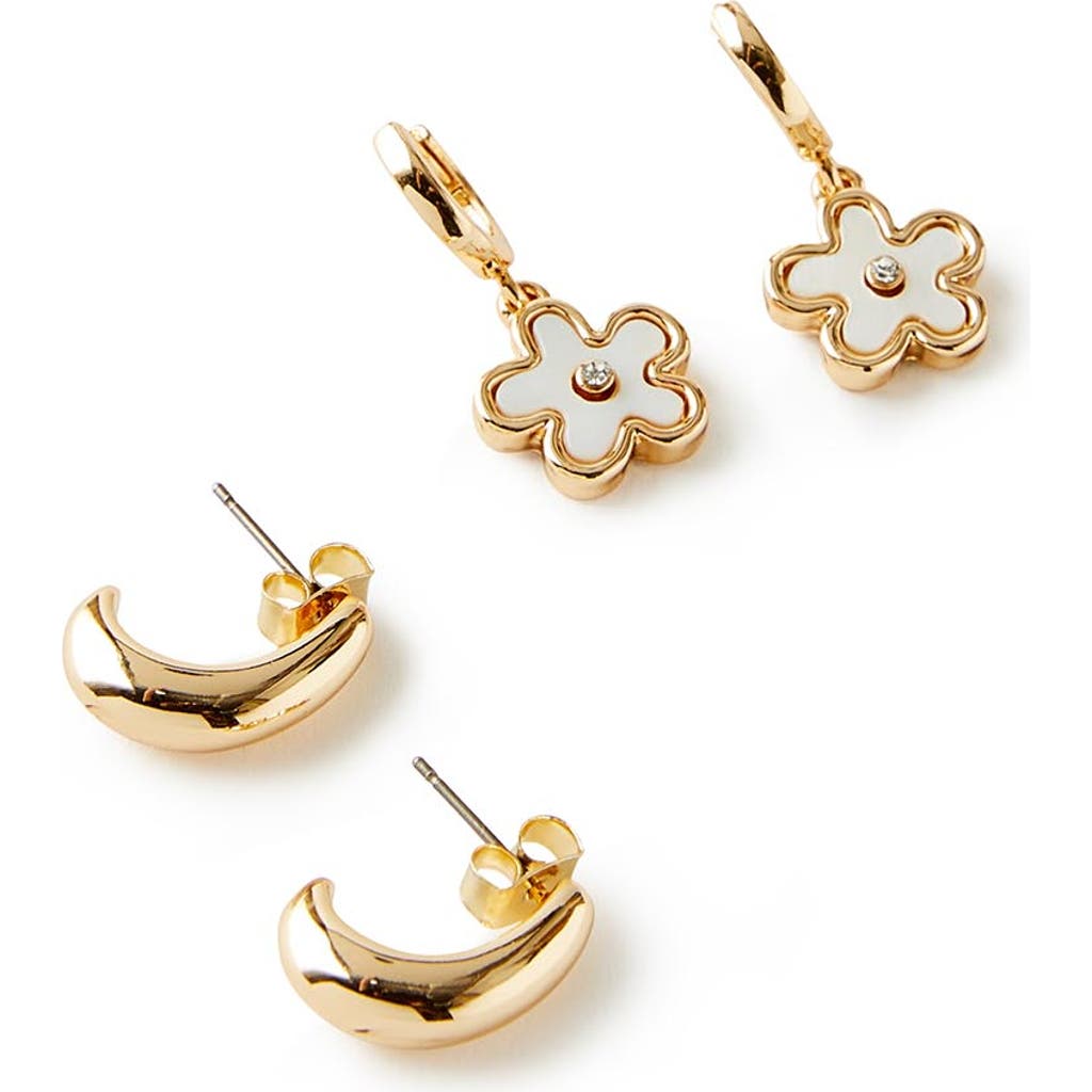 Rubi Shoes 2pk Mid Earring In Up Retro Pearlescent Flower