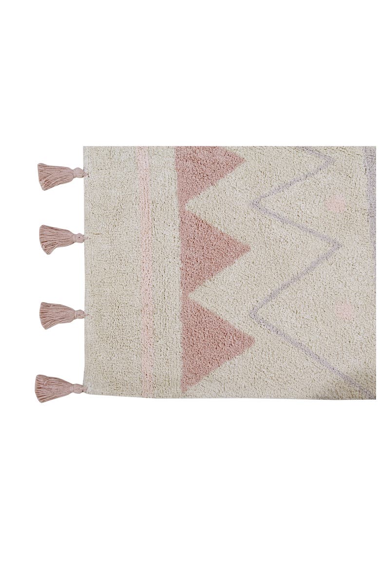 Zigzag Stripe Washable Rug, Alternate, color, VINTAGE NUDE