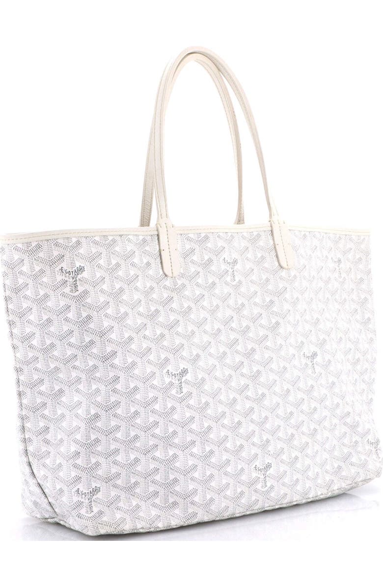 Pre-Owned Goyard Saint Louis Tote Coated Canvas PM, Alternate, color, White