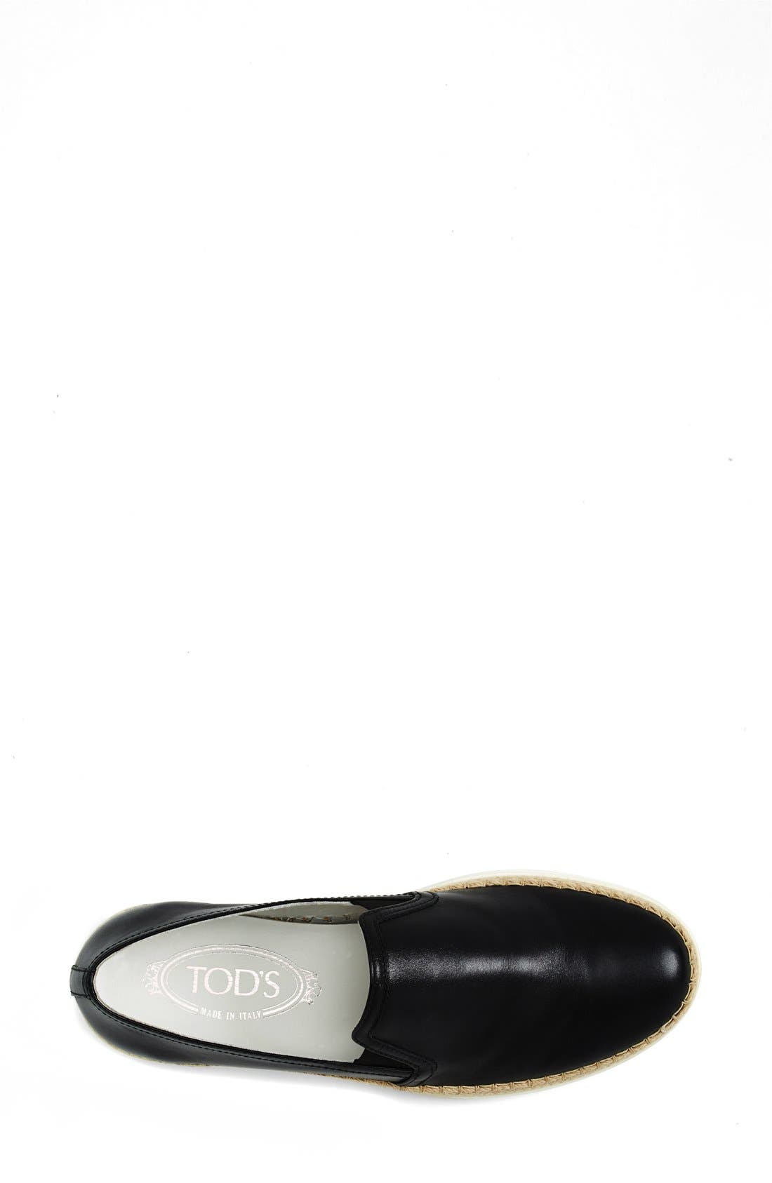 Tod's Slip-On Leather Sneaker, Alternate, color, 