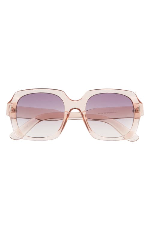 Bp. Gadient Square Sunglasses In Clear Pink