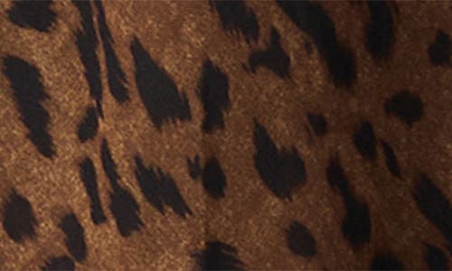 Mango Valeria Print Tie Neck Top In Brown