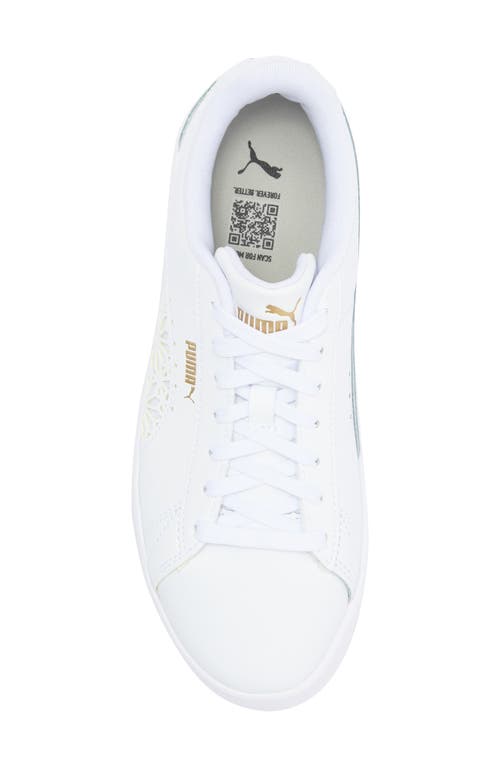 Puma Jada Classic Sneaker In  White-pristine- Gold