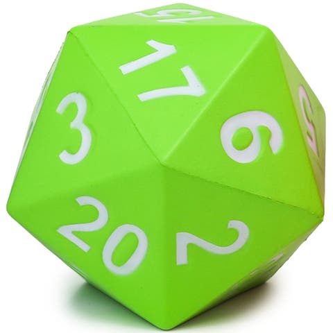 Giant D20 Foam Dice Green