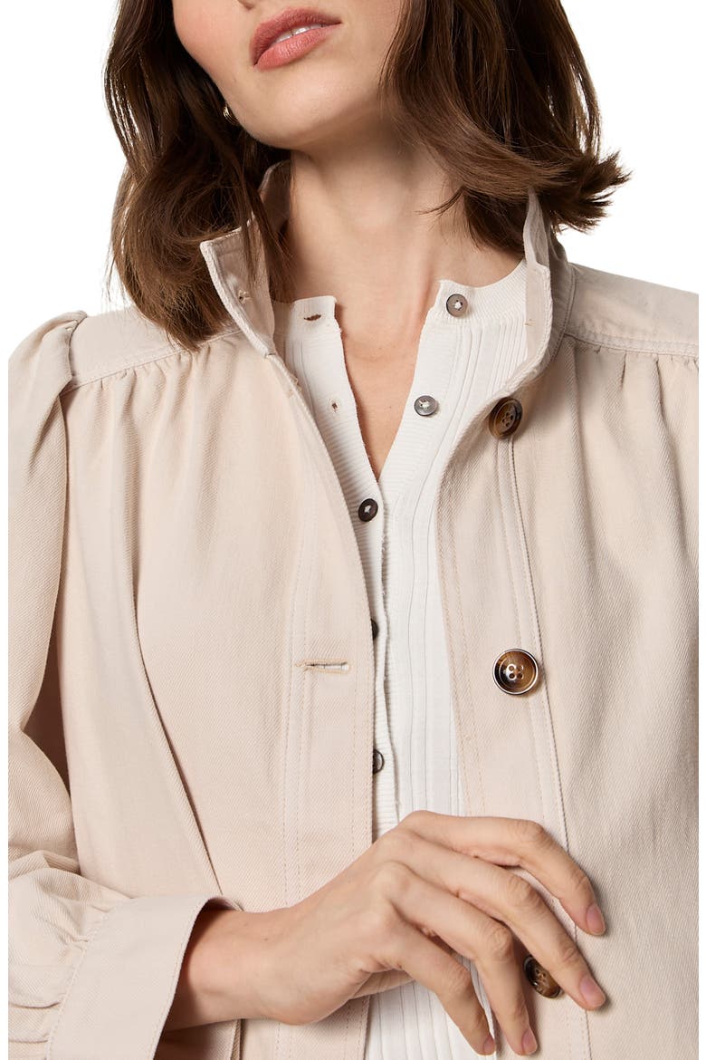 Carrie Oversize Denim Jacket, Alternate, color, WHITE/ DARK OPAL