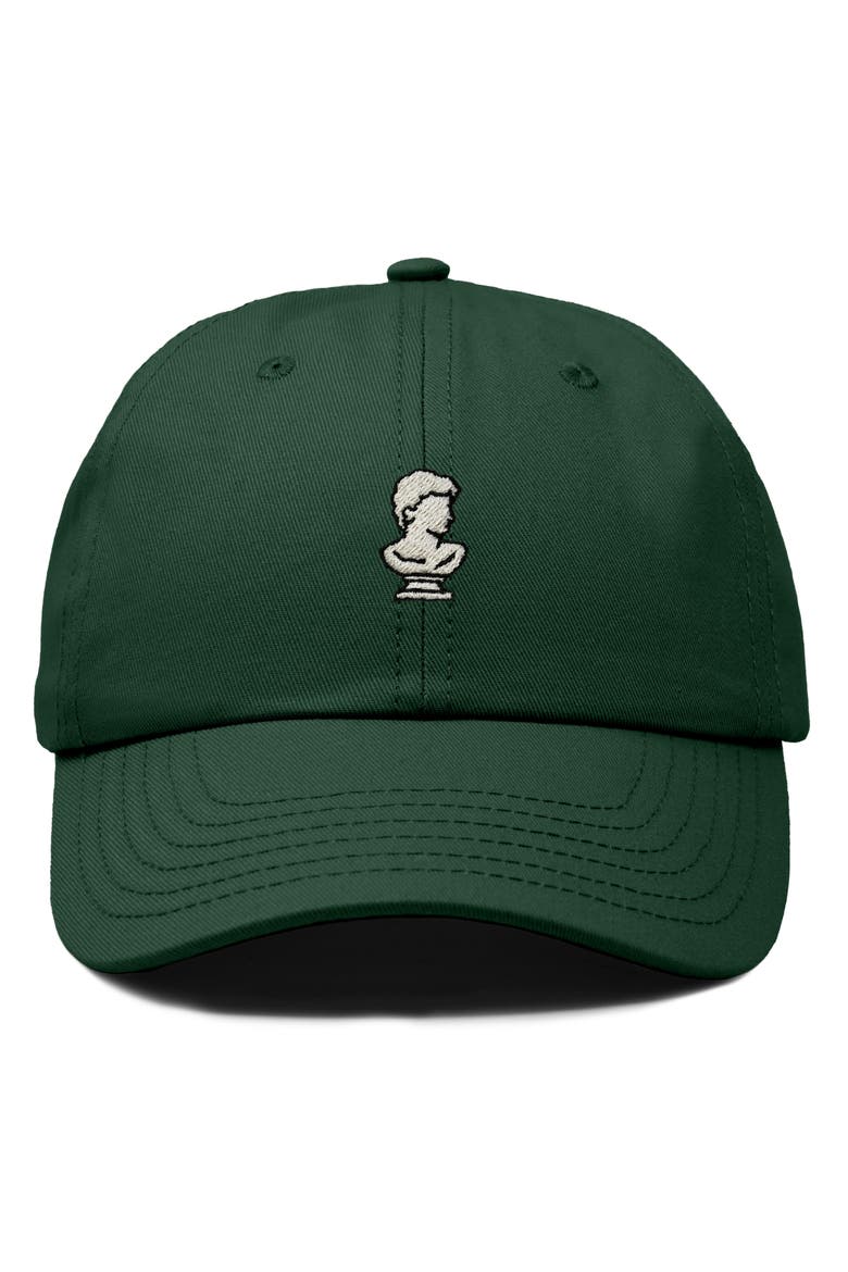 Sculpture Dad Cap, Main, color, Dark Green