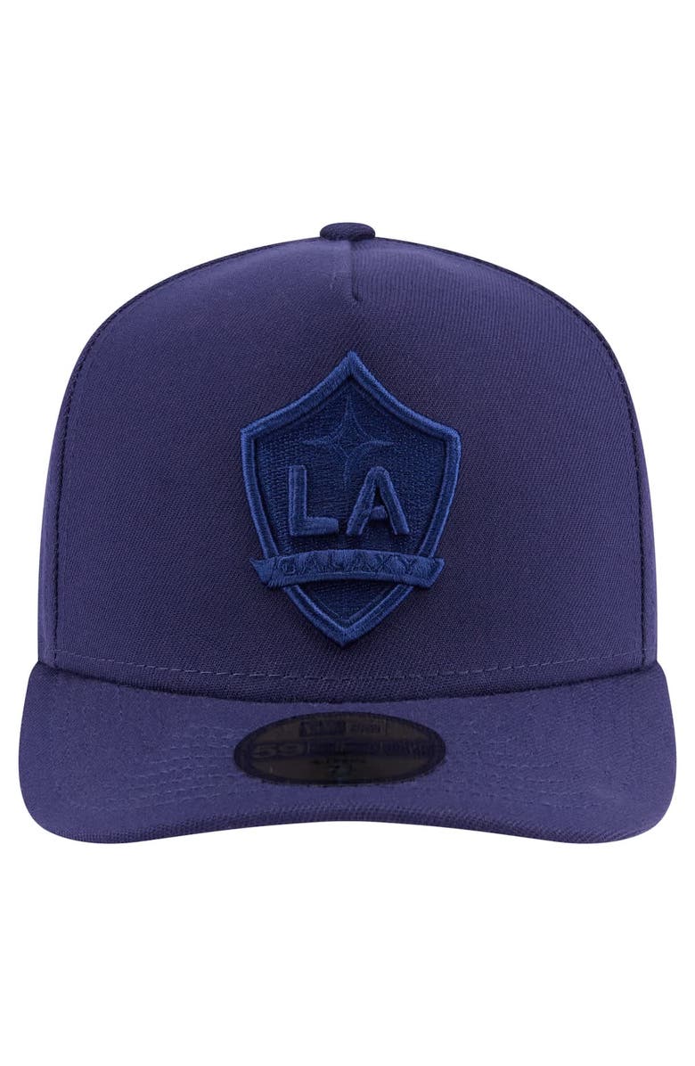 New Era Men's New Era Navy LA Galaxy Color Pack A-Frame 59FIFTY Fitted Hat, Alternate, color, Navy