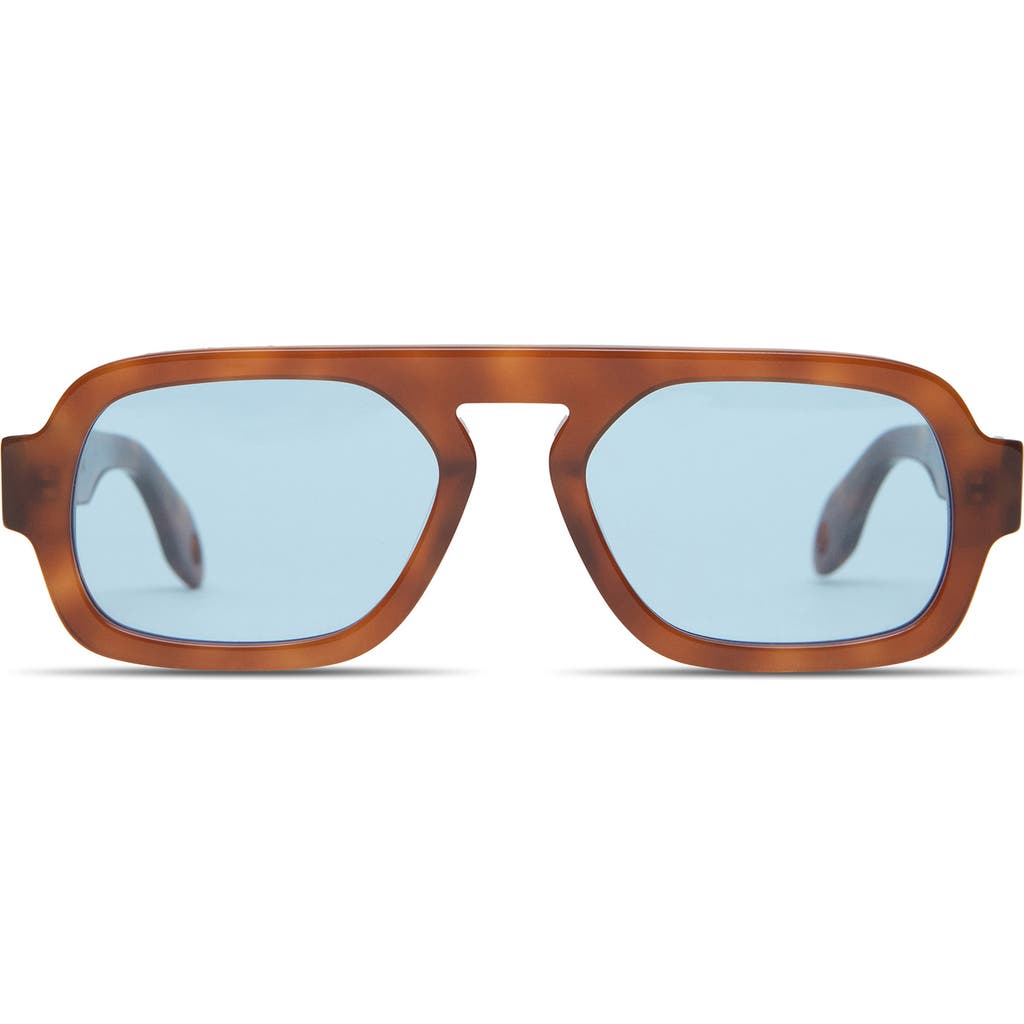 Elisa Johnson Jane Mini 52mm Aviator Sunglasses In Brown
