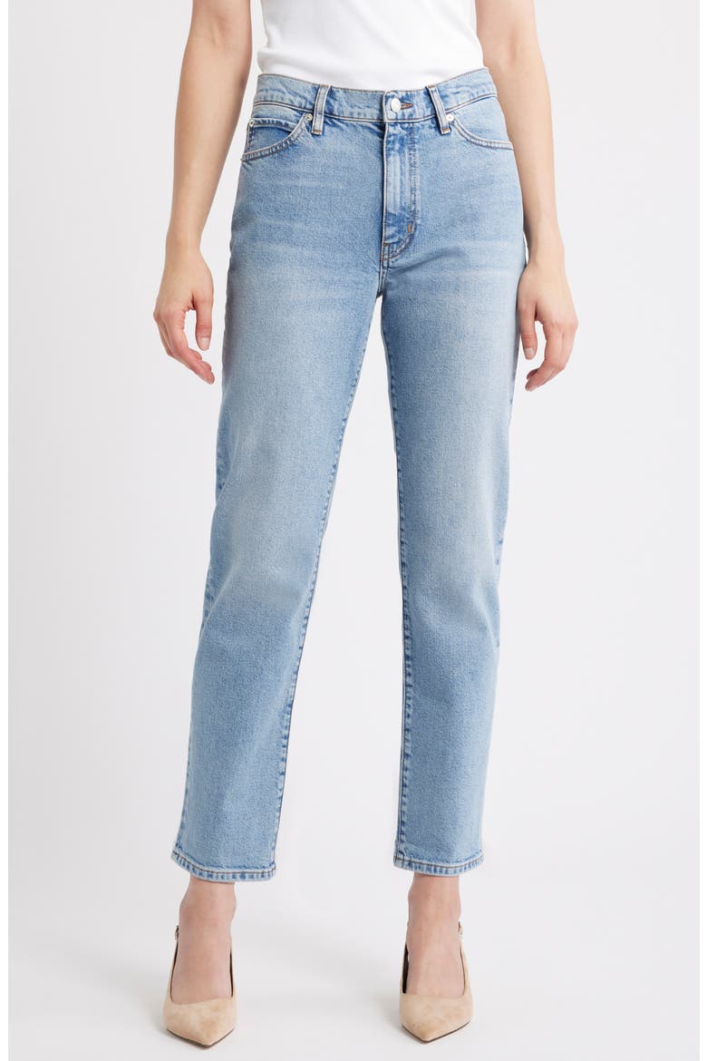 The Borrowed Mid Rise Boyfriend Jeans, Main, color, BIRDIE