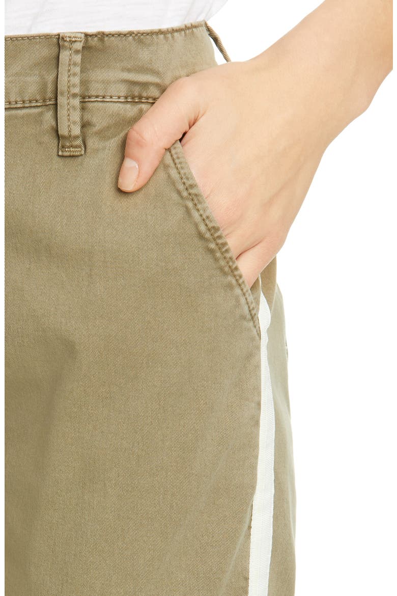 Le Beau Duo Tape Chino Pants, Alternate, color, WASHED OD WHITE 2