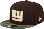 New Era Men's New Era Dark Brown New York Giants Burnt Wood Camo 9FIFTY Snapback Hat