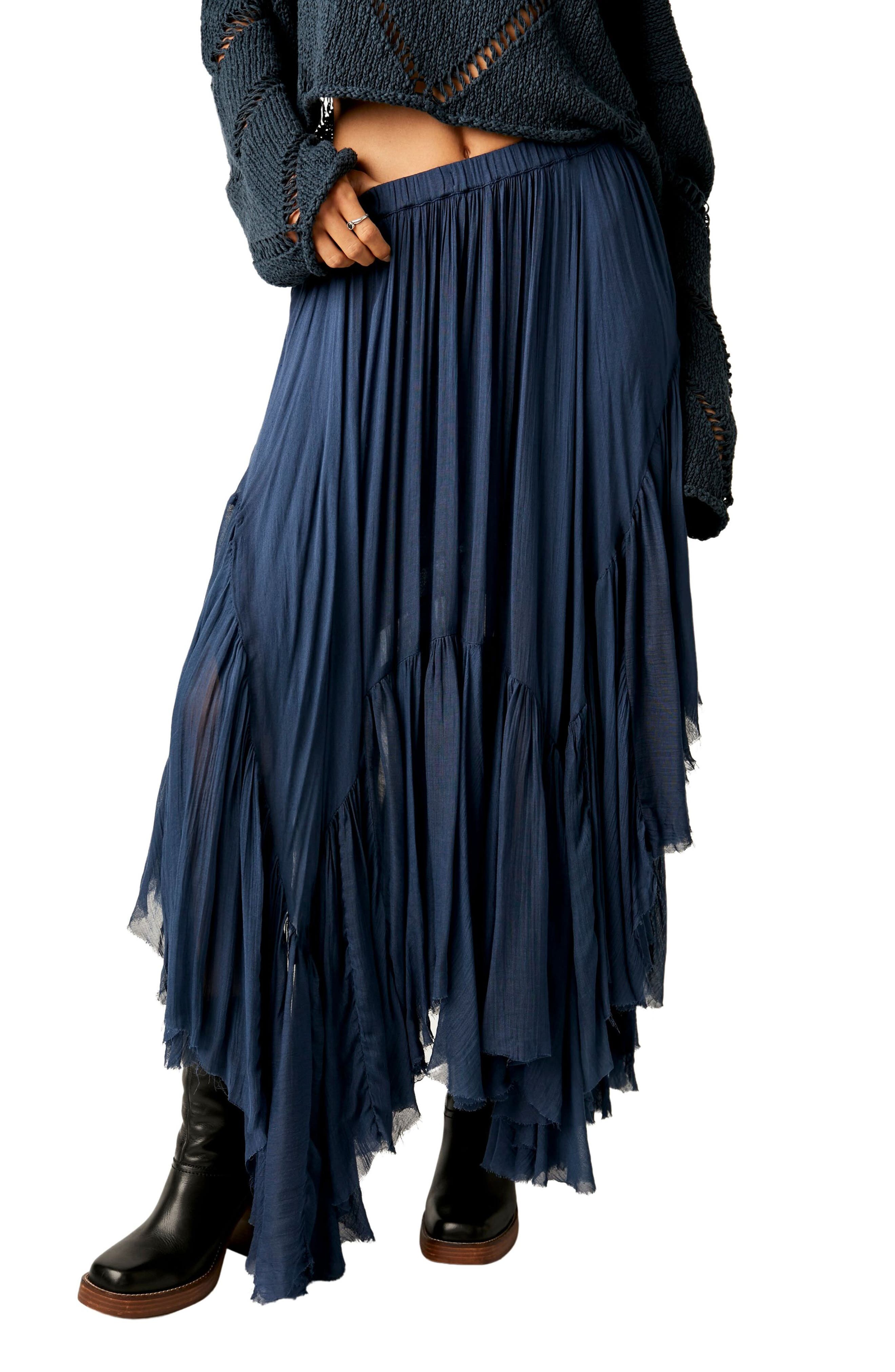 Clover Handkerchief Hem Maxi Skirt (Women) | Nordstrom
