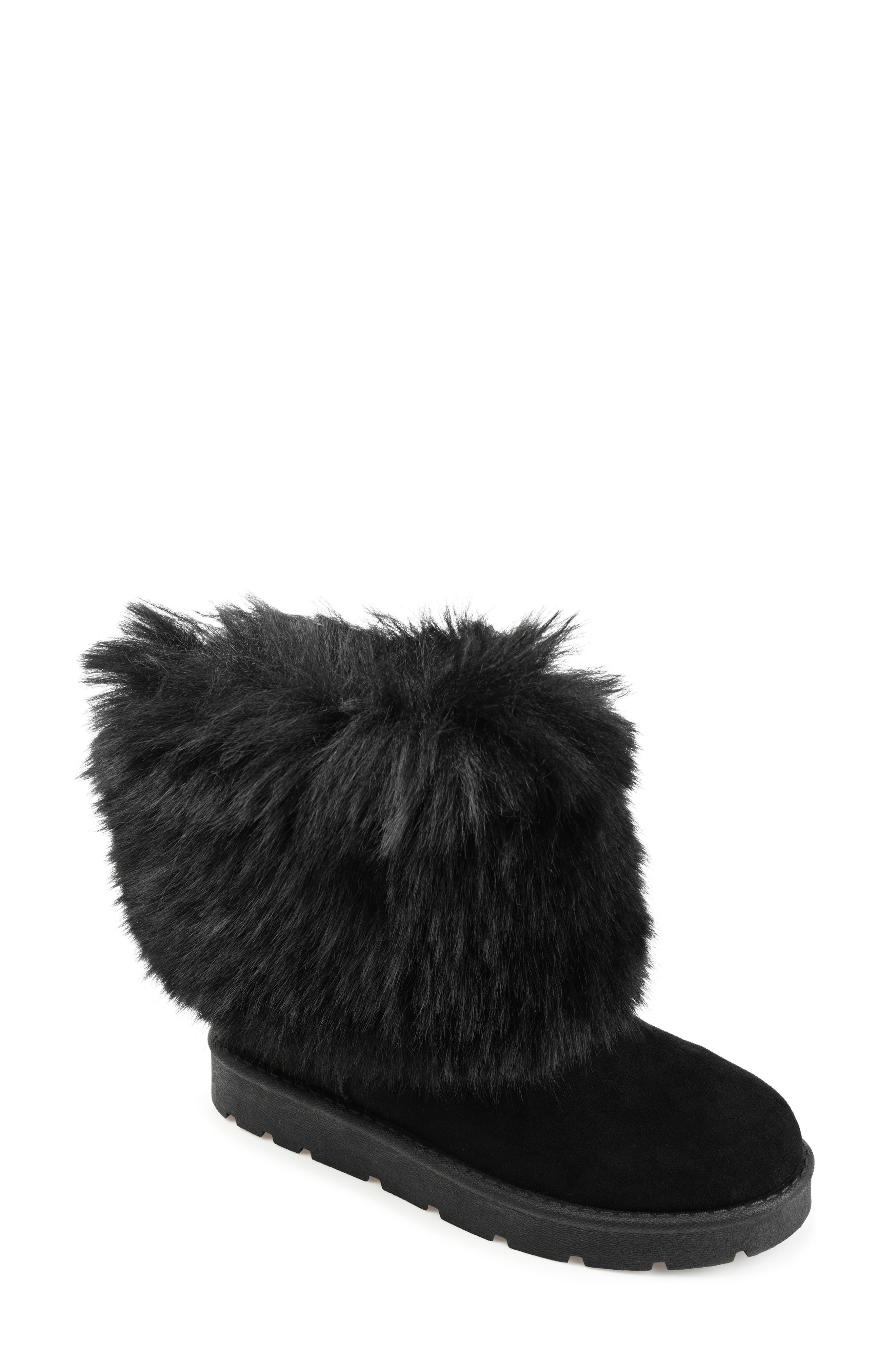 Journee Collection Shanay Faux Fur Boot