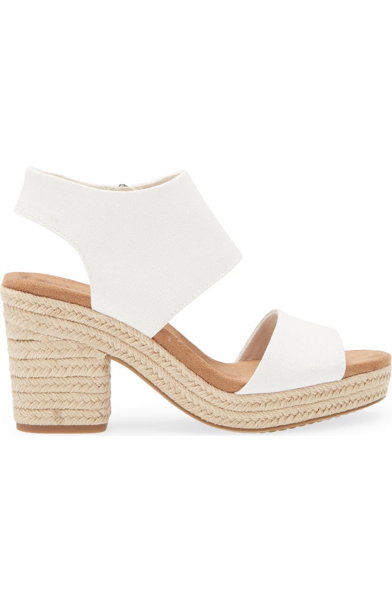 TOMS Canvas Platform Sandal, Alternate, color,