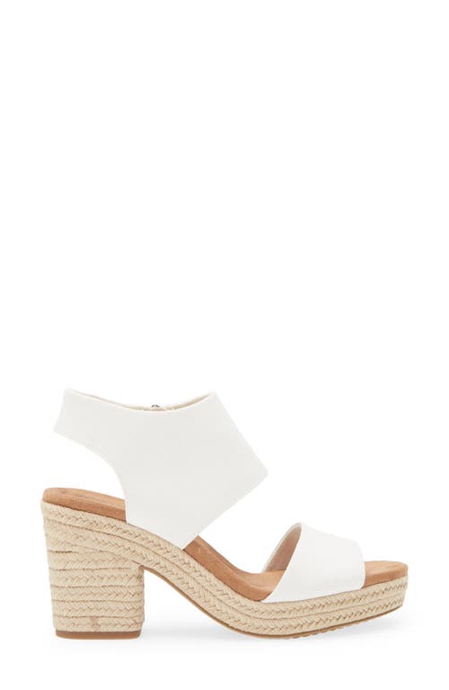 TOMS TOMS CANVAS PLATFORM SANDAL