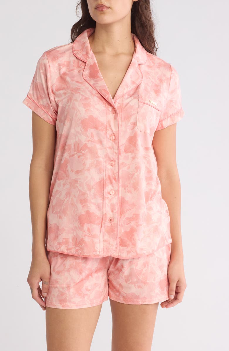 Ted Baker London Pressed Flower Shortie Pajamas, Main, color, Shadow Floral Coral