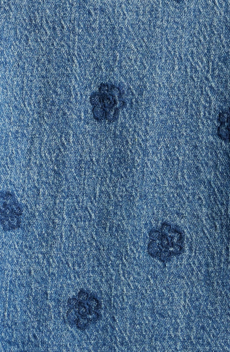 Wit
Wisdom Floral Embroidered Swing Denim Jacket, Alternate, color,