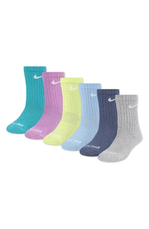 Kids' Basic Swoosh Performance Crew Socks (Big Kid)