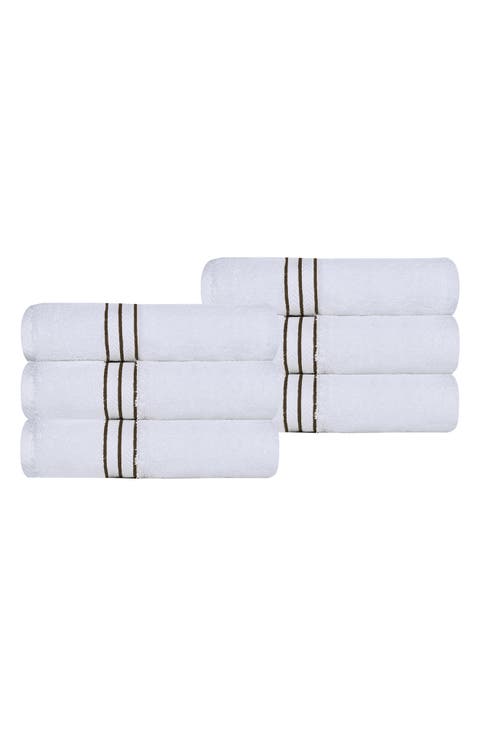 6-Piece Turkish Cotton Hand Towels