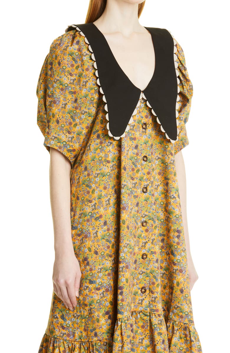 Kika Vargas Consuelo Midi Dress, Alternate, color,