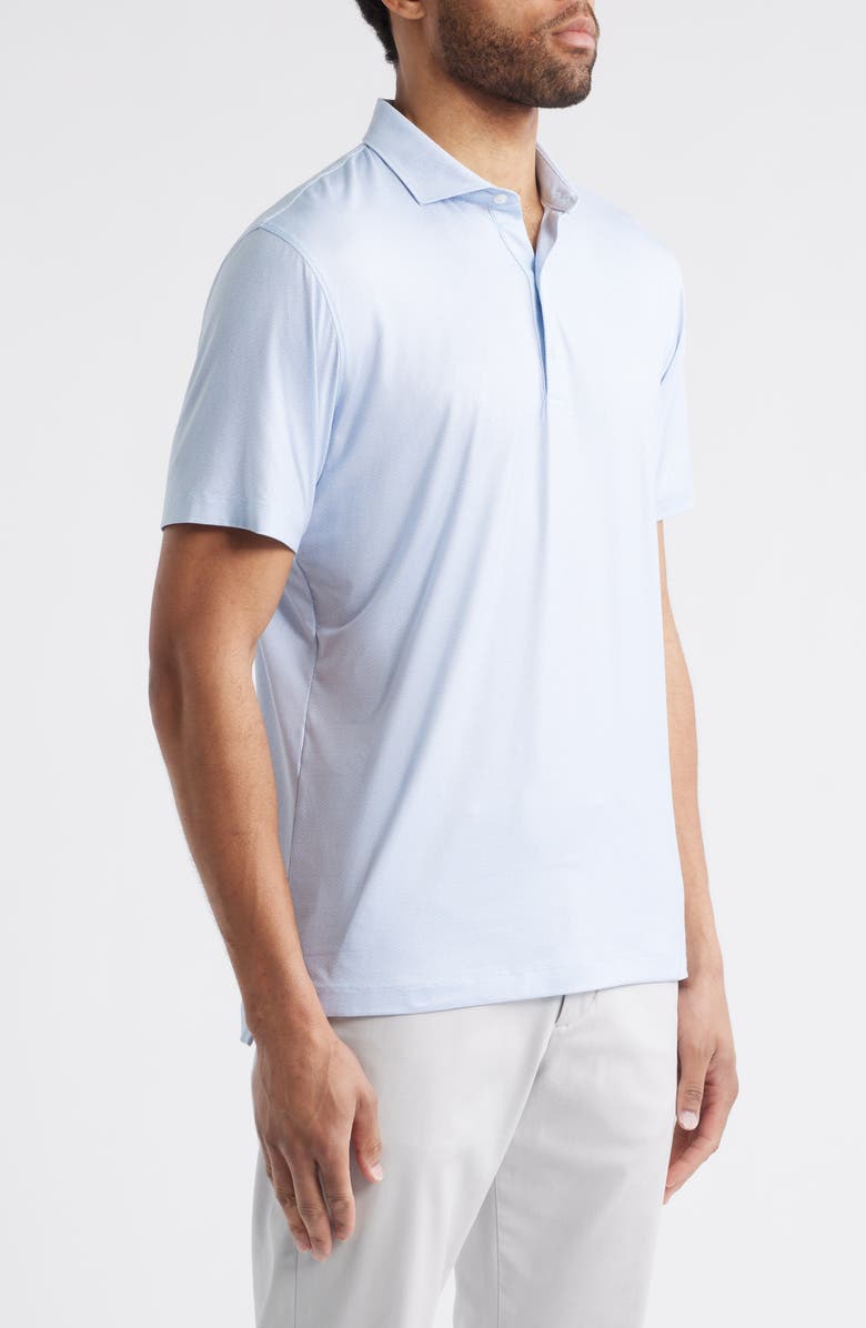 johnnie-O Marlin Microprint Featherweight Performance Polo, Alternate, color, Verbena