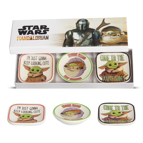 Star Wars The Child Grogu Mini Trinket Tray Gift Set, 3 Piece In Gold