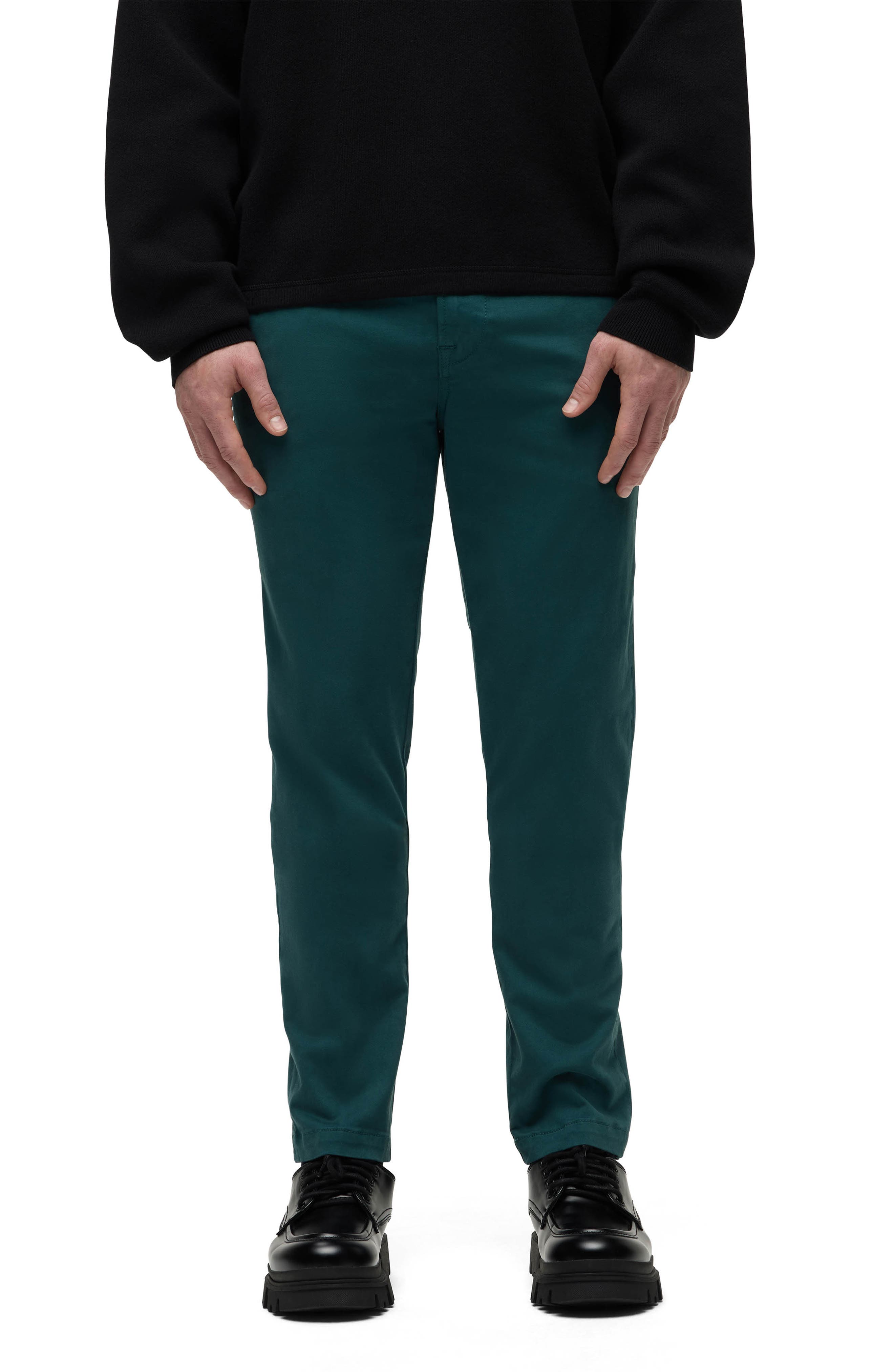 Hudson Jeans Classic Slim Straight Leg Stretch Chinos