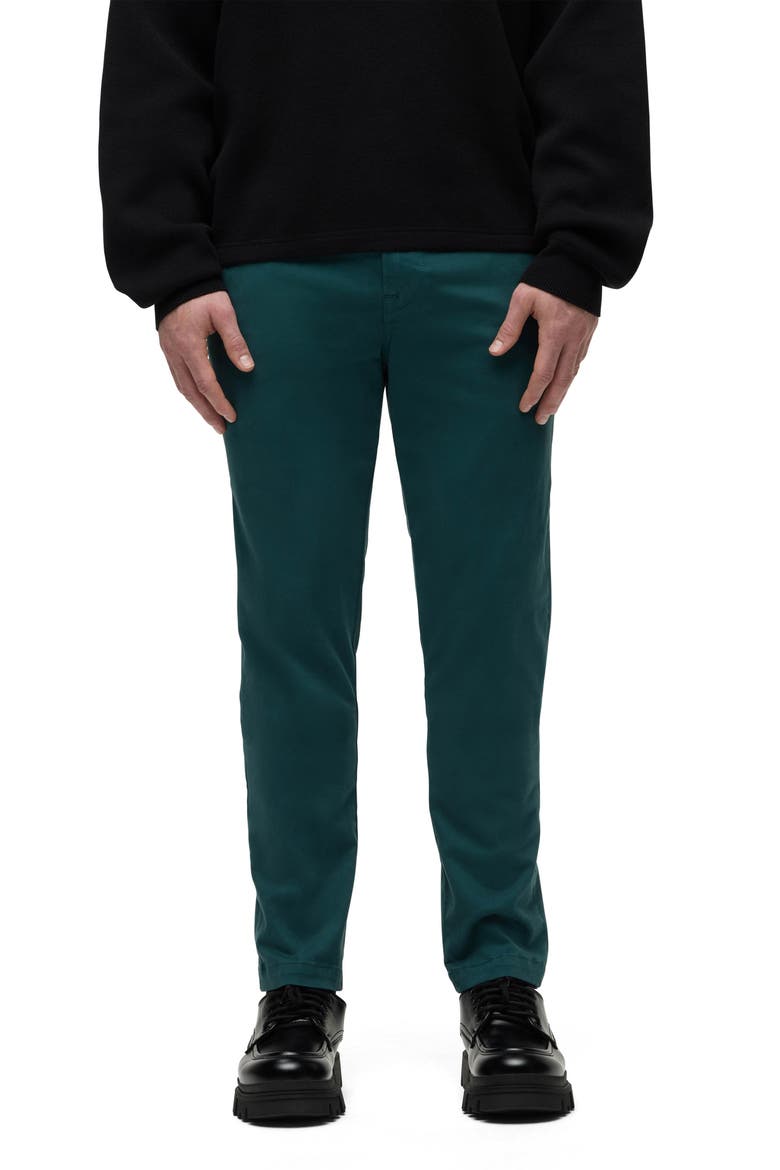 Classic Slim Straight Leg Stretch Chinos, Main, color, DEEP TEAL