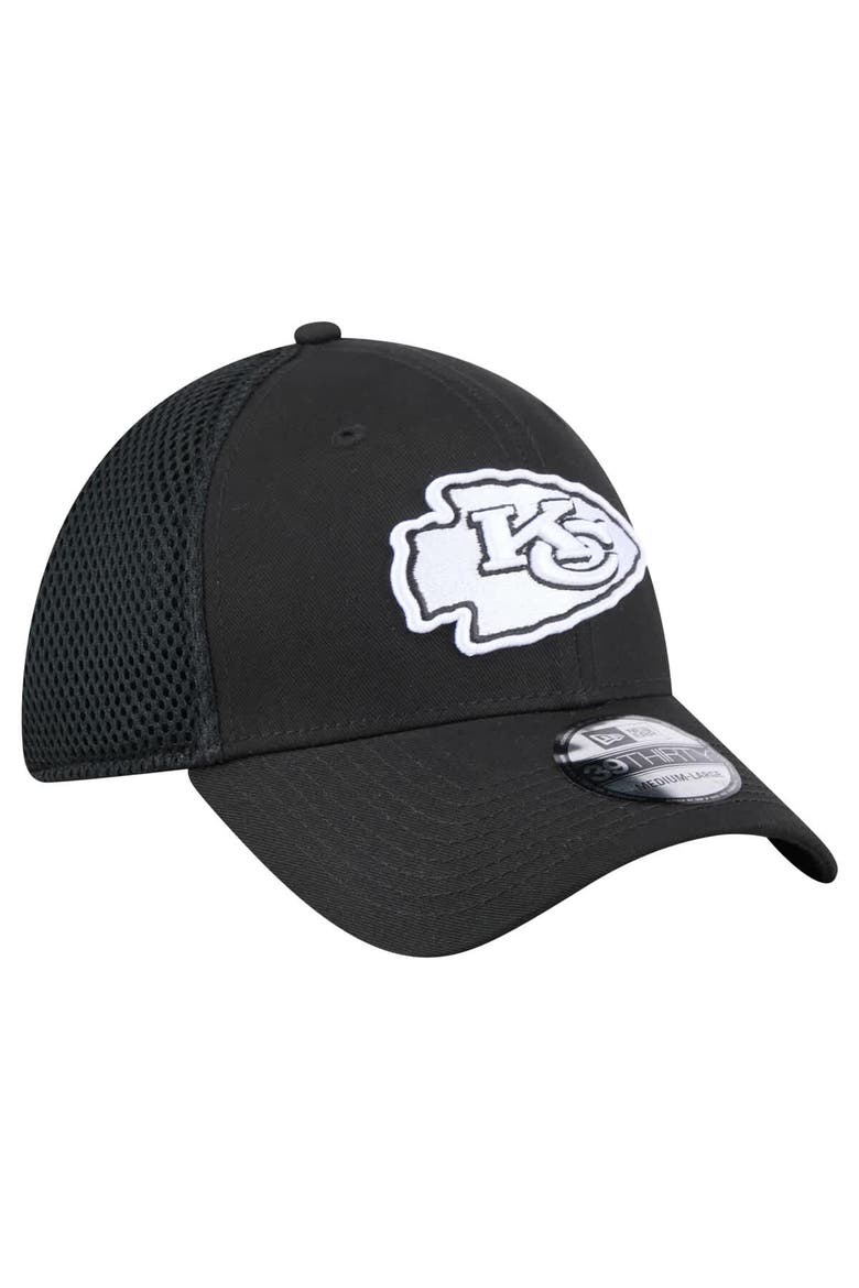 Men's New Era Black Kansas City Chiefs Main Neo 39THIRTY Flex Hat, Alternate, color, Black