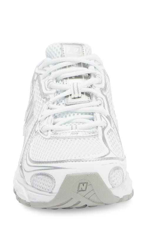 New Balance 740 Sneakers Mesh Panelling In White/silver Metallic