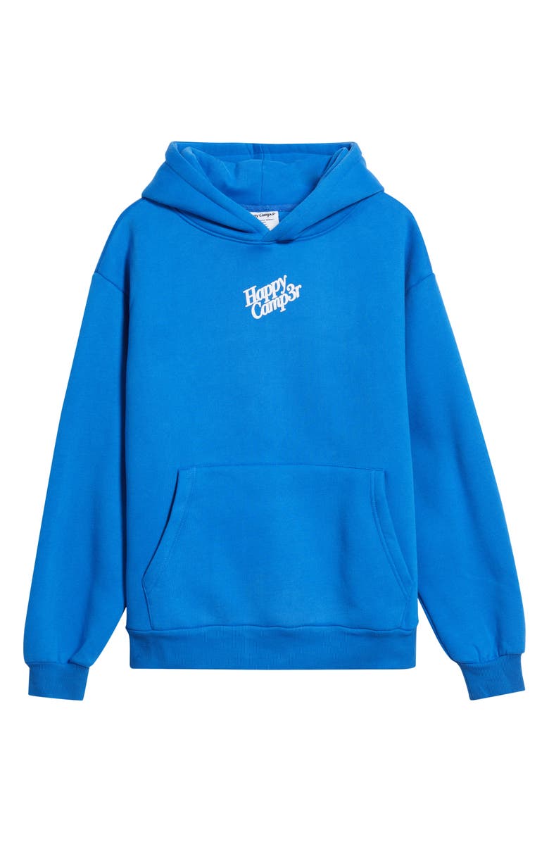 HAPPY CAMP3R Puff Series Core Logo Cotton Blend Hoodie, Alternate, color, Royal Blue