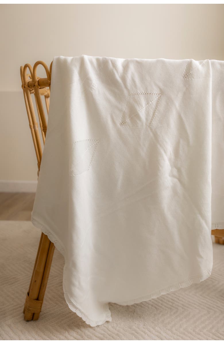 Bebe Bella Diamond Knit Blanket, Alternate, color, White