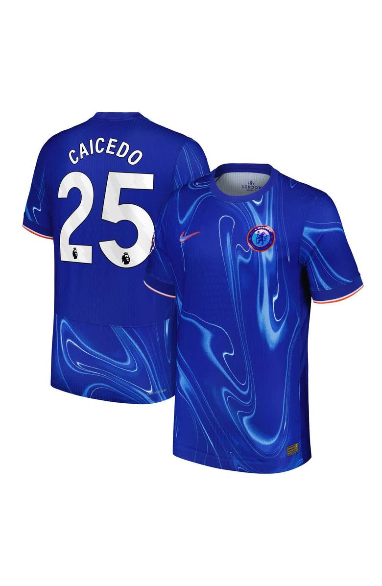 Nike Men's Nike Moisés Caicedo Blue Chelsea 2024/25 Home Authentic Player Jersey, Alternate, color, 