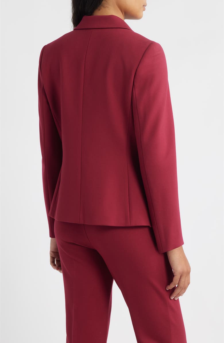 Anne Klein Rhinestone One-Button Blazer, Alternate, color, Ruby Red