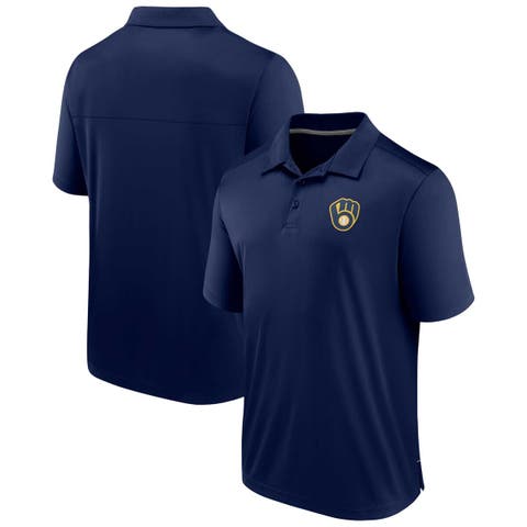 Men's Fanatics Branded Navy Milwaukee Brewers Hands Down Polo