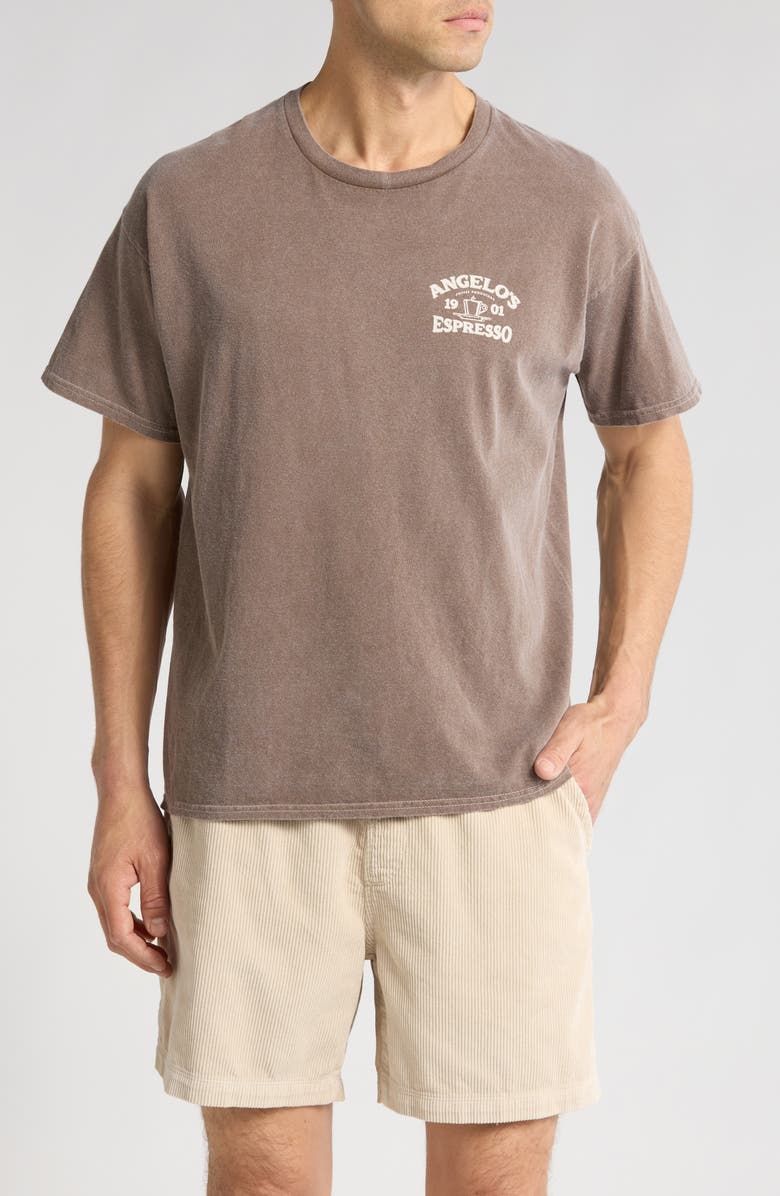 BDG Urban Outfitters Angelo's Espresso Cotton Graphic T-Shirt, Main, color, 